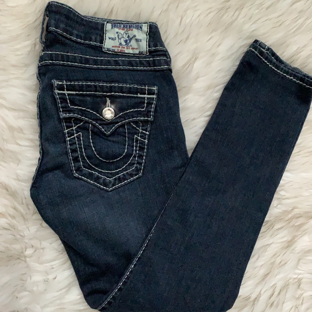 True Religion Swarovski crystal jean